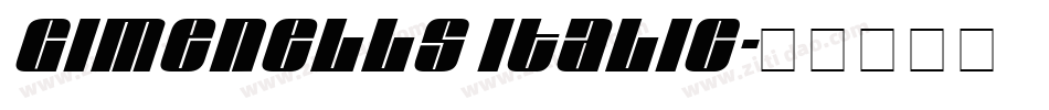 Gimenells Italic字体转换